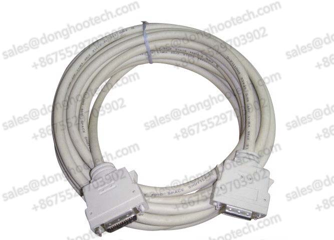 Beige Latch Type Camera Link Cable MDR Male 26pin Metal Backshell with Latches OEM Machine Vision High Speed Cables