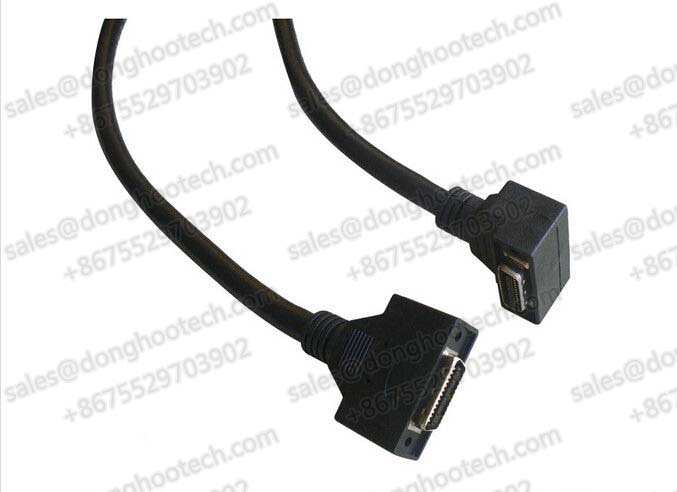  3 Meter MDR Male to MDR Male Straight Camera Link Cable Right Angle Up / Down 85Mhz 