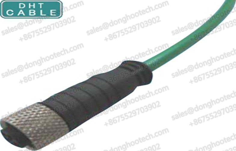  OEM Custom Straight M12 Outdoor Waterproof Cable Female High Speed 