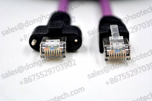  Industrial Camera Gigabit Ethernet Cable Assemblies With Screw Locking OEM 