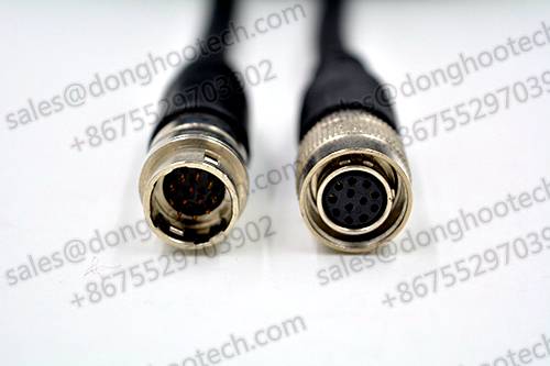 ​Hirose Extension Cables with HR10-10J-12P or HR10A-10J-12S Male to Female Coupler Connectors for CCD Cameras
